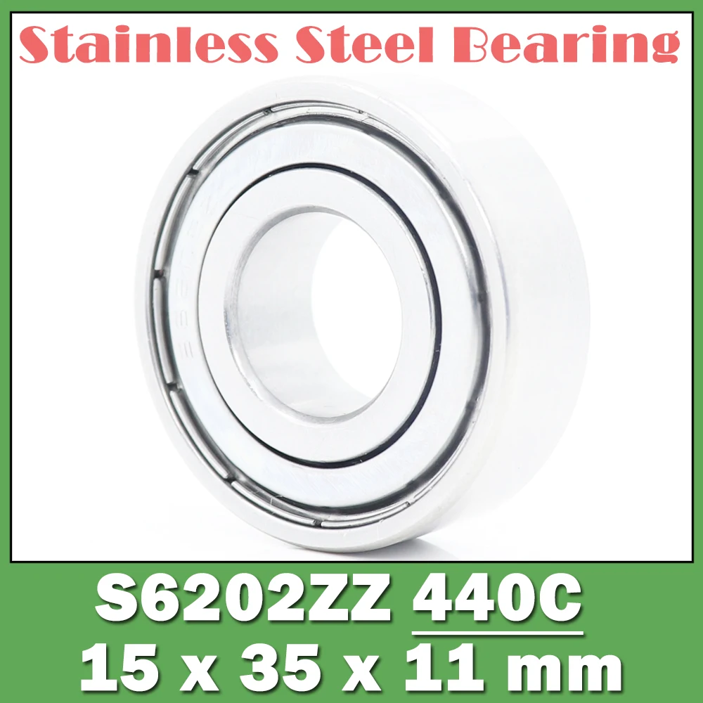 S6202ZZ Bearing 15*35*11 mm ( 10 PCS ) S6202 Z ZZ S 6202 440C Stainless Steel S6202Z Ball Bearings
S6202ZZ Bearing 15*35*11 mm ( 10 PCS ) S6202 Z ZZ S 6202 440C Stainless Steel S6202Z Ball Bearings