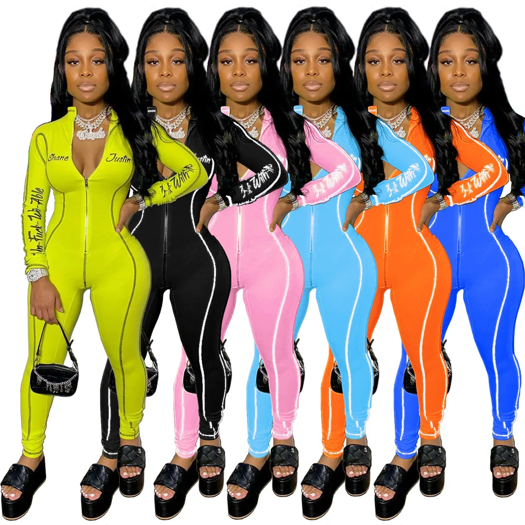 Lucky Label Streetwear Black Bodycon Jumpsuit Women Romper Sportwear Zipper One Piece Long Sleeve Ladies Jumpsuit Female
Lucky Label Streetwear Black Bodycon Jumpsuit Women Romper Sportwear Zipper One Piece Long Sleeve Ladies Jumpsuit Female