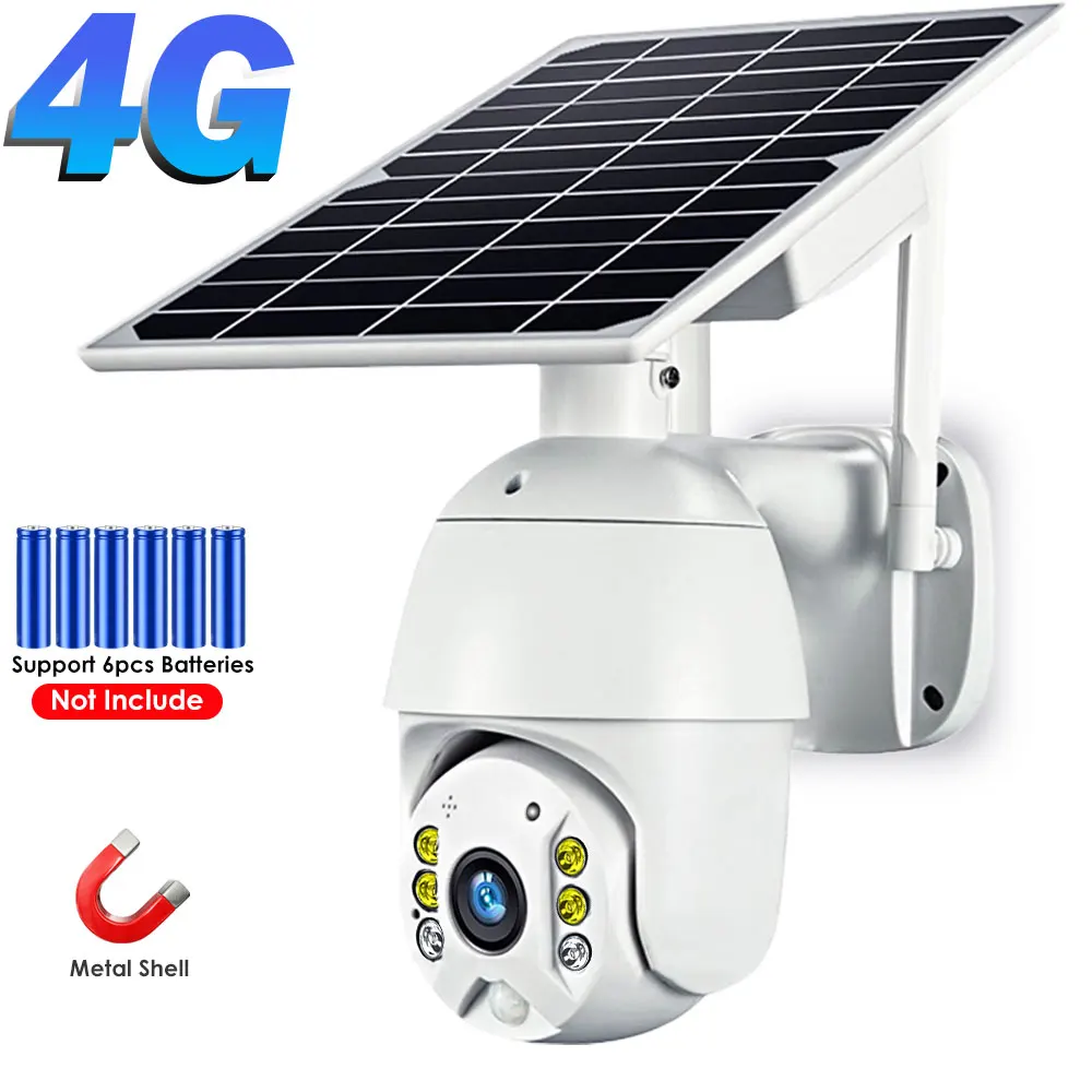 HISMAHO 4G SIM Card 1080P IP Camera WIFI 8W Solar Panel Battery Security Camera Outdoor PTZ CCTV Camera Smart Security Monitor
HISMAHO 4G SIM Card 1080P IP Camera WIFI 8W Solar Panel Battery Security Camera Outdoor PTZ CCTV Camera Smart Security Monitor