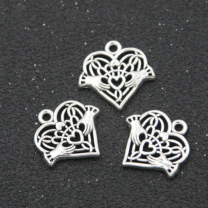 10PCS 20X20mm New Product Both Hands Herat Charms Pendant Metal Alloy For DIY Necklace Earrings Marking Accessories
10PCS 20X20mm New Product Both Hands Herat Charms Pendant Metal Alloy For DIY Necklace Earrings Marking Accessories