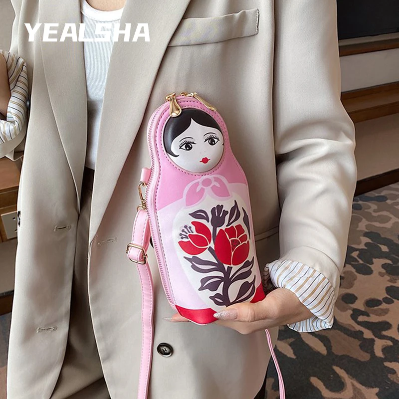 New 2021 Fashion Matryoshka Mobile Phone Bag Coin Purse Cute Cartoon Bag Mini Thick Shoulder Cross Body Bag Ladies Bags
New 2021 Fashion Matryoshka Mobile Phone Bag Coin Purse Cute Cartoon Bag Mini Thick Shoulder Cross Body Bag Ladies Bags