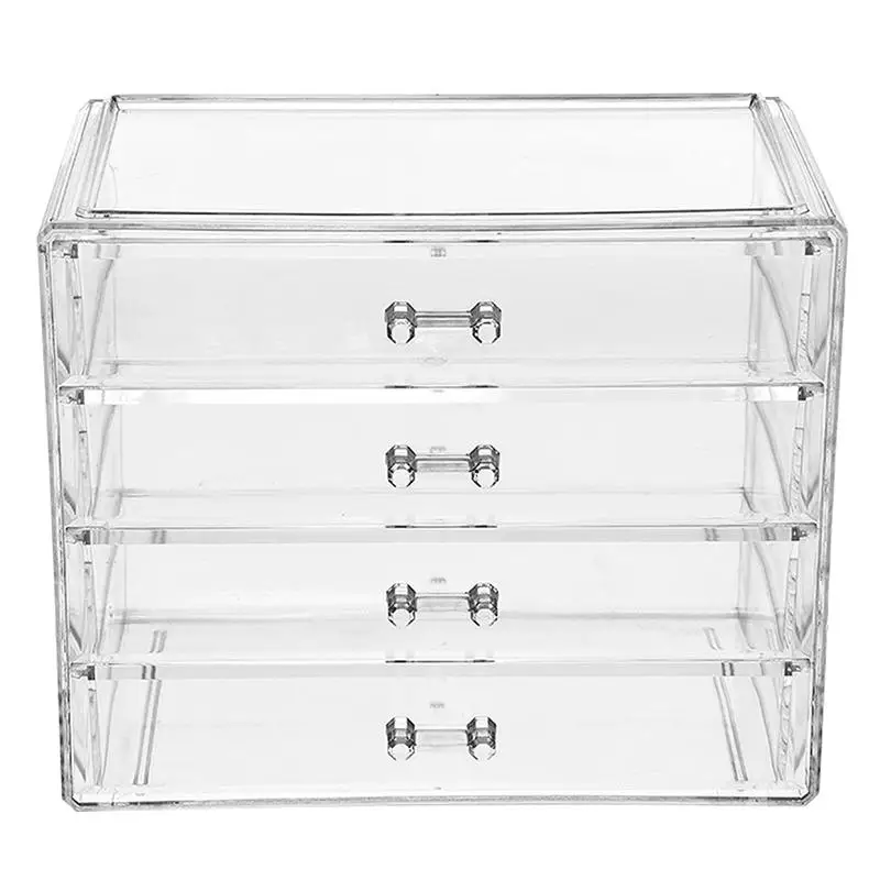 1PC 4 Layers Makeup Organizer Drawers Acrylic Cosmetic Storage Box Jewelry Container Make Up Case Makeup Brush Holder Organizers
1PC 4 Layers Makeup Organizer Drawers Acrylic Cosmetic Storage Box Jewelry Container Make Up Case Makeup Brush Holder Organizers