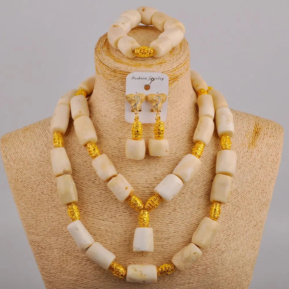 Classic White Natural Coral Necklace Nigeria Wedding Beads Bridal Costume Accessories African Women Wedding Jewelry Set AU-596
Classic White Natural Coral Necklace Nigeria Wedding Beads Bridal Costume Accessories African Women Wedding Jewelry Set AU-596