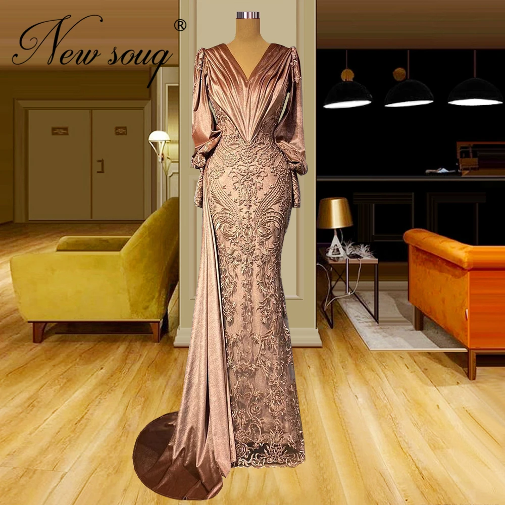 Femme Muslim V Neck Evening Dresses 2022 Customize Plus Size Dubai Couture Party Dress Vestidos Robes Velvet Beaded Prom Dress
Femme Muslim V Neck Evening Dresses 2022 Customize Plus Size Dubai Couture Party Dress Vestidos Robes Velvet Beaded Prom Dress