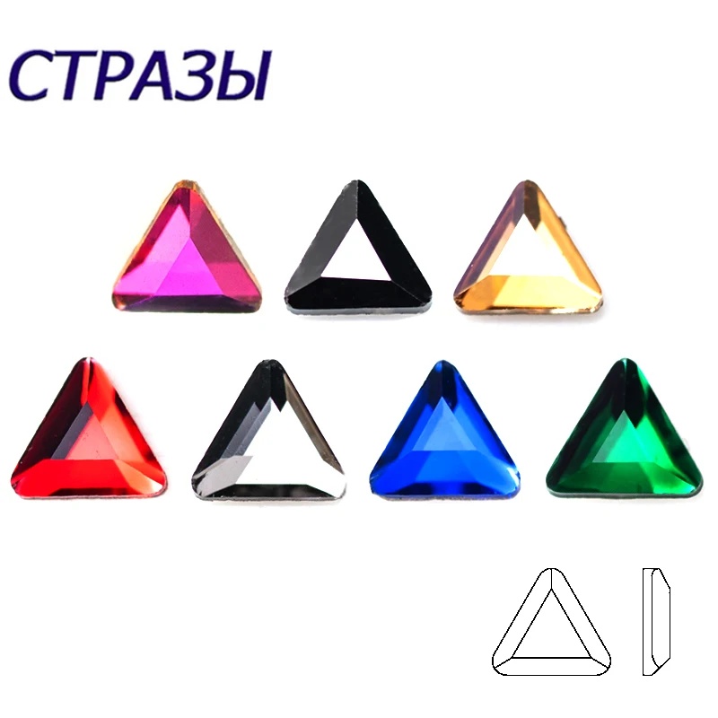 3mm Flat Top Triangle Shape Nail Art Rhinestone Jewelry Strass All Sizes Flatback Colorful Stones For 3D Nail Decoration
3mm Flat Top Triangle Shape Nail Art Rhinestone Jewelry Strass All Sizes Flatback Colorful Stones For 3D Nail Decoration