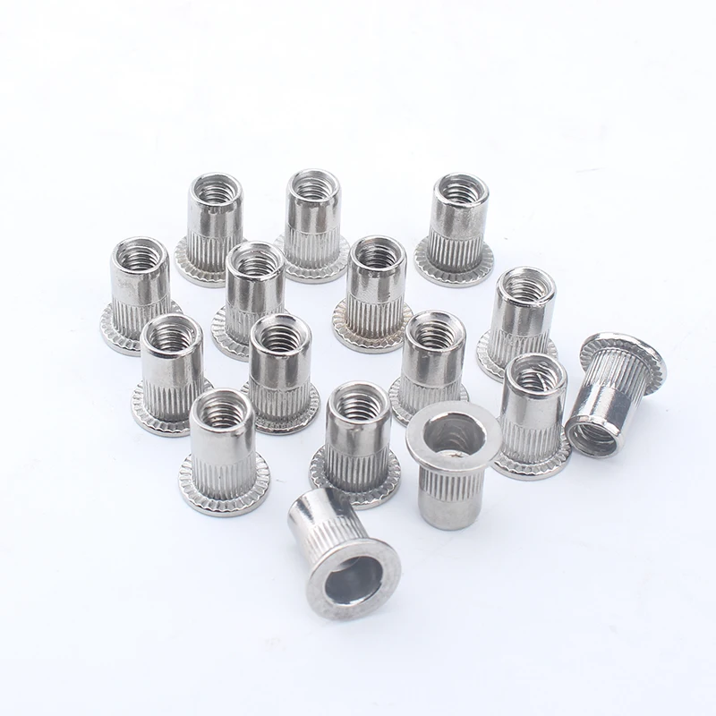 500PCS M6 304 Stainless Steel Flat Head Rivet Nuts Iron Insert Riveting Nuts Wholesale Price
500PCS M6 304 Stainless Steel Flat Head Rivet Nuts Iron Insert Riveting Nuts Wholesale Price