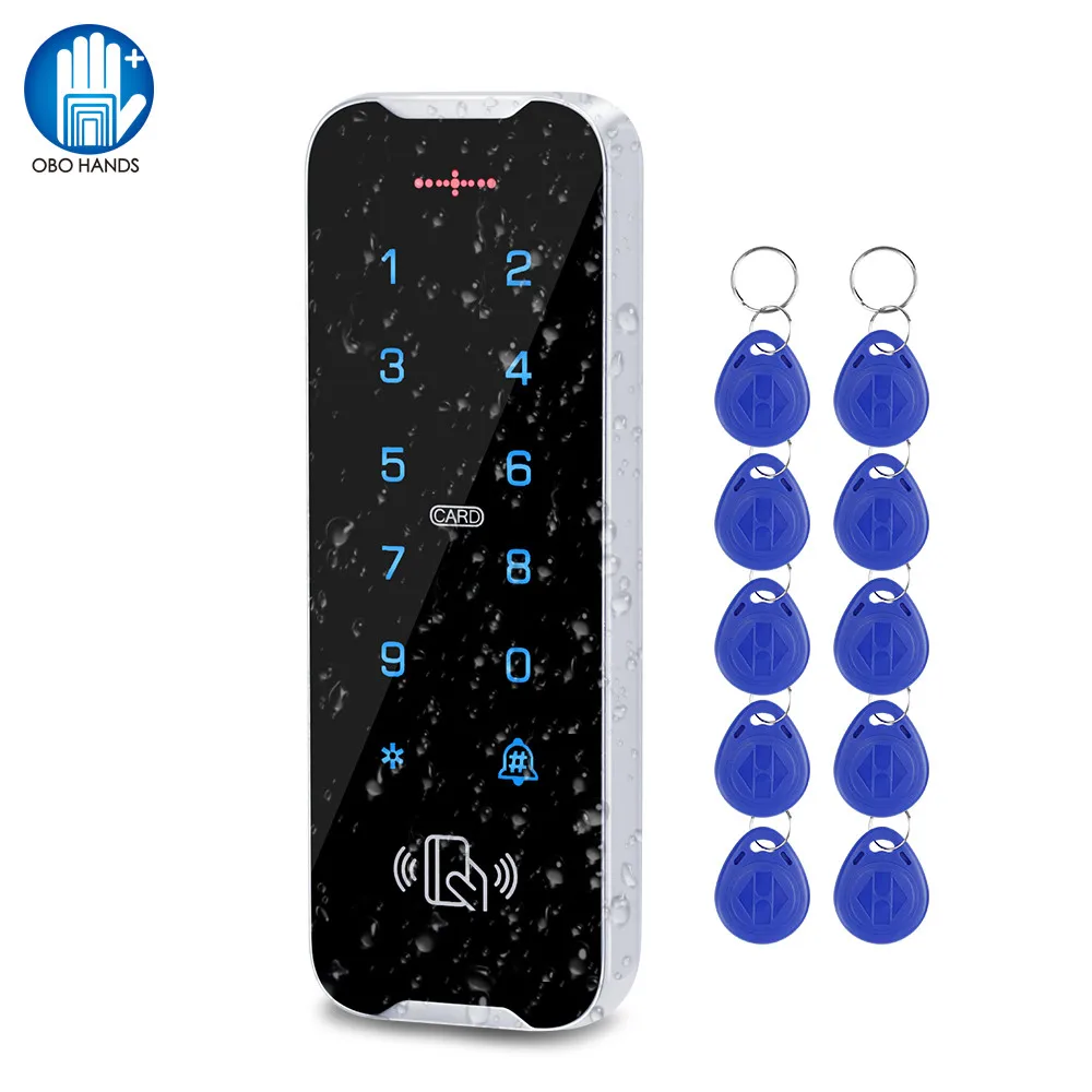 125KHz Standalone Metal RFID Keyboard IP68 Waterproof Access Control Keypad Touch Panel WG26/34 Input/Output + 10pcs Key Cards
125KHz Standalone Metal RFID Keyboard IP68 Waterproof Access Control Keypad Touch Panel WG26/34 Input/Output + 10pcs Key Cards