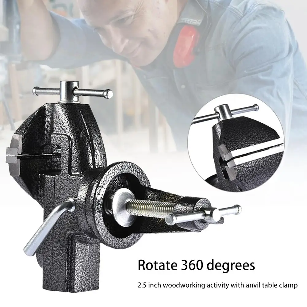 Universal Bench Vise 360 Degree Rotation 2.5 Inch Home Vise Clamp-On Vise For Carpenter DIY Craft Mold Fixed Repair Tool
Universal Bench Vise 360 Degree Rotation 2.5 Inch Home Vise Clamp-On Vise For Carpenter DIY Craft Mold Fixed Repair Tool