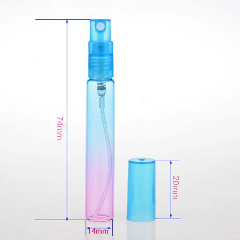 5ML Glass Gradient Perfume Bottle Atomizer Pressed Pump Rainbow Spray Bottle Liquid Container Empty Spray Refillable Bottle
5ML Glass Gradient Perfume Bottle Atomizer Pressed Pump Rainbow Spray Bottle Liquid Container Empty Spray Refillable Bottle