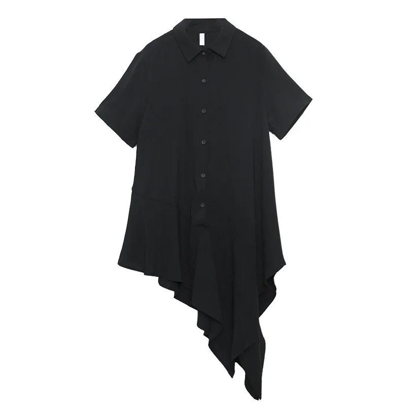XUXI Chiffon Loose Dress Women New Irregular Hem Black Large Size Is Thin Dresses Streetwear Above Knee Mini Short Sleeve FZ3485
XUXI Chiffon Loose Dress Women New Irregular Hem Black Large Size Is Thin Dresses Streetwear Above Knee Mini Short Sleeve FZ3485