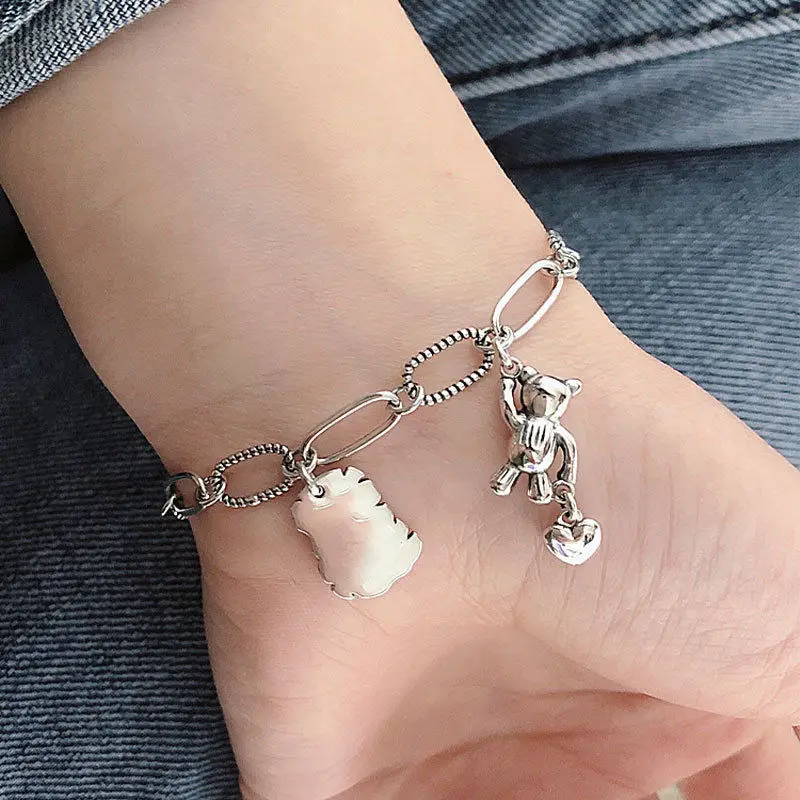 Sterling Silver Bracelet Women Fashion Jewelry Popular Boys Day Gift S925 Girl Charm Personalized Customized Couple
Sterling Silver Bracelet Women Fashion Jewelry Popular Boys Day Gift S925 Girl Charm Personalized Customized Couple