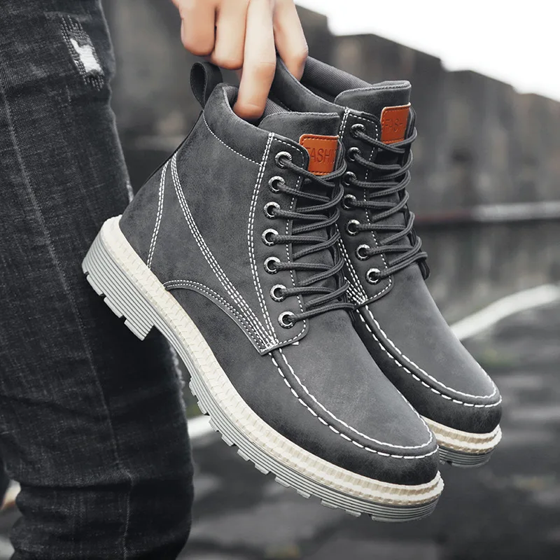 Men Boots Genuine Leather Martin Boots Man All-match Lace-Up Casual High Quality Comfortable High-top Tooling Boots Men Footwear
Men Boots Genuine Leather Martin Boots Man All-match Lace-Up Casual High Quality Comfortable High-top Tooling Boots Men Footwear