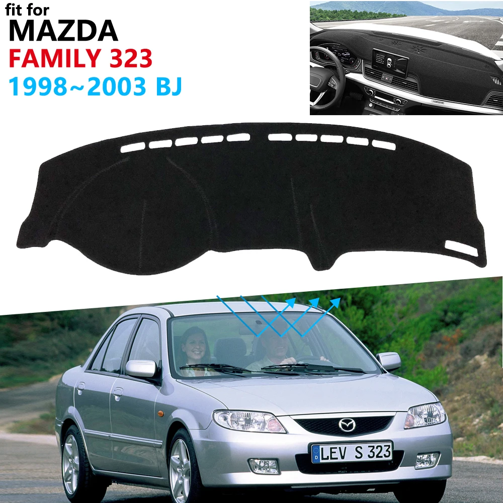 Чехол для приборной панели защитный коврик Mazda Family 323 1998 ~ 2003 BJ автомобильные