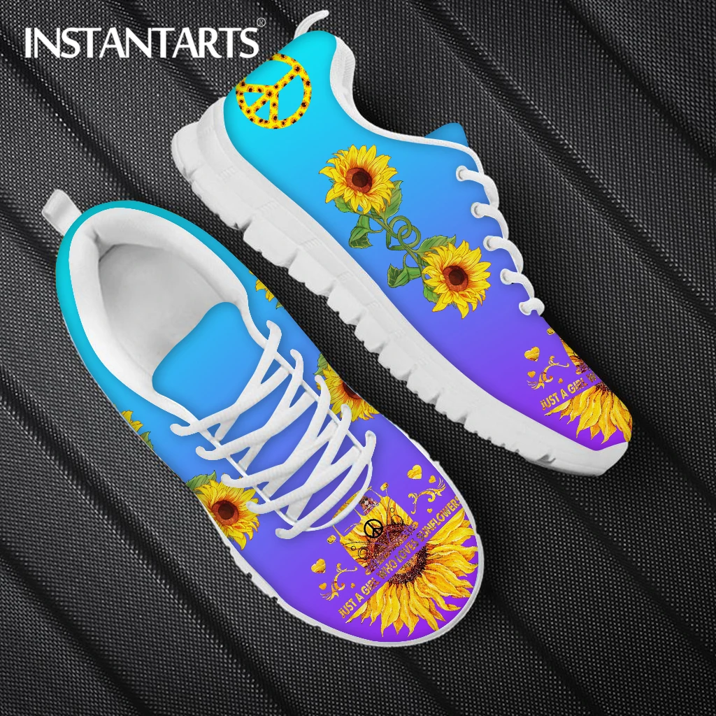 INSTANTARTS Spring Autumn Comfort Flat Shoes Fashion Sunflower Printed Women Casual Sneakers Breathable Lace up Footwear Zapatos
INSTANTARTS Spring Autumn Comfort Flat Shoes Fashion Sunflower Printed Women Casual Sneakers Breathable Lace up Footwear Zapatos
