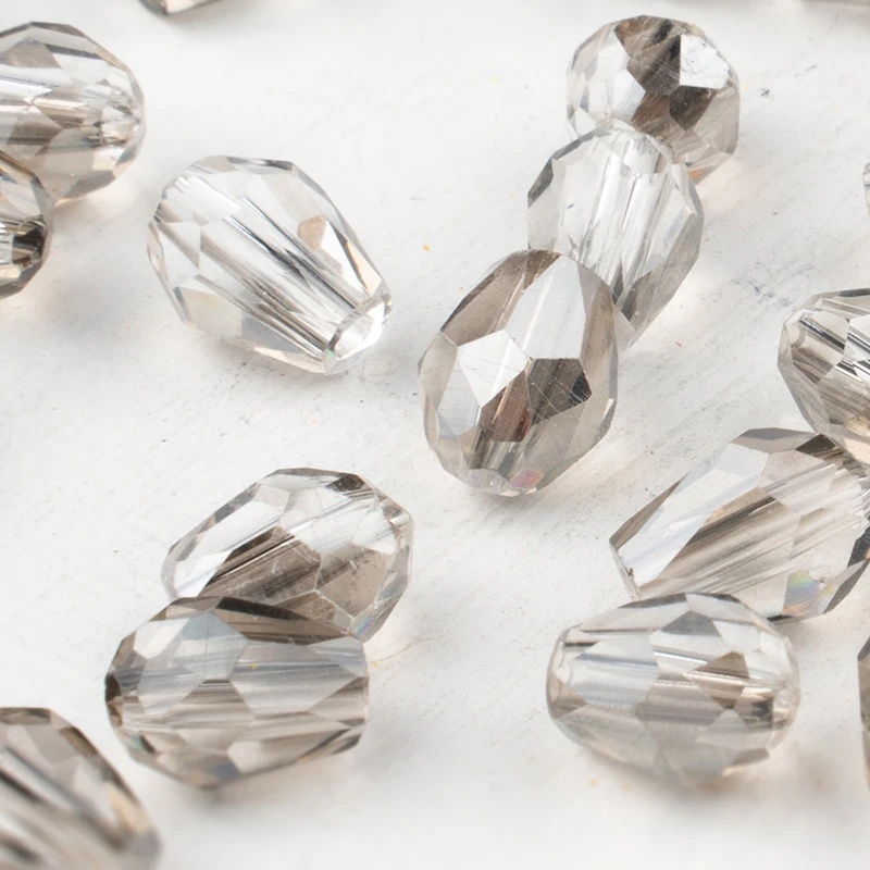 

Wholesale 6x8mm 30pcs teardrop shape crystal glass beads bulk beads for DIY jewelry making materials