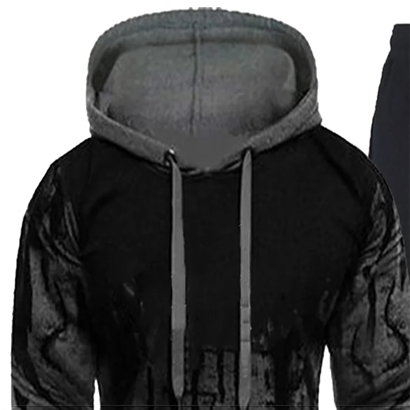 Men's Fashion for Spring Is a Splash-Ink Jumper and Casual Trouser Suit Hoodie + Sweatpants 2-piece Black Hooded Sweatshi
Men's Fashion for Spring Is a Splash-Ink Jumper and Casual Trouser Suit Hoodie + Sweatpants 2-piece Black Hooded Sweatshi
