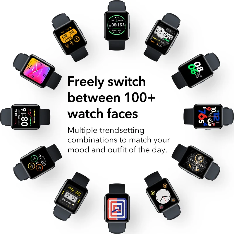 Умные часы Xiaomi Redmi Watch 2 lite Bluetooth 5 0 Mi Band 1 55 дюйма HD GPS | Электроника