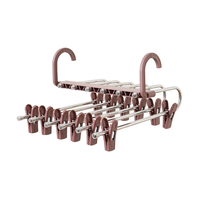 Multi-function Pants Hanger Telescopic Foldable 6 Tier Trousers Drying Rack Clip 53CB
Multi-function Pants Hanger Telescopic Foldable 6 Tier Trousers Drying Rack Clip 53CB