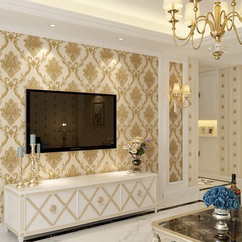 European Style Embossed Florals Pattern Wallpapers Non Woven Damask Flowers Wallpapers Rolls Living Room Bedroom Home Decoration
European Style Embossed Florals Pattern Wallpapers Non Woven Damask Flowers Wallpapers Rolls Living Room Bedroom Home Decoration