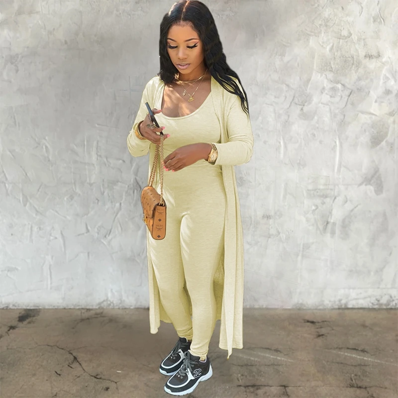 Autumn Solid Women Two Piece Set Skinny Jumpsuit Long Sleeve Cardigan Streewear Fashion Club Outfits for Women Matching Sets
Autumn Solid Women Two Piece Set Skinny Jumpsuit Long Sleeve Cardigan Streewear Fashion Club Outfits for Women Matching Sets