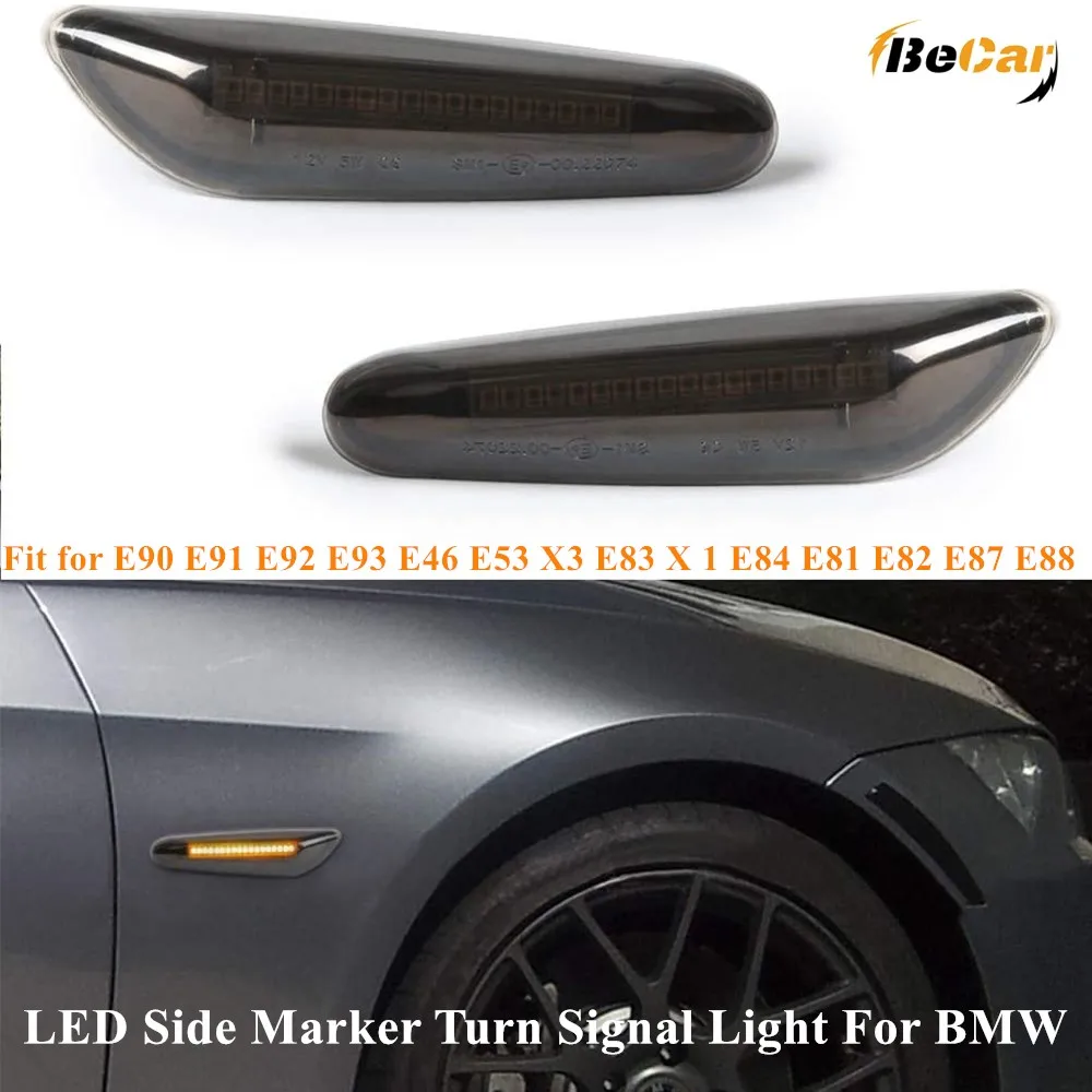 2-Pack Smoked/Clear Lens Amber LED Side Marker Turn Signal Light For BMW E90 E91 E92 E93 E46 E53 X3 E83 X1 E84 E81 E82 E87 E88
2-Pack Smoked/Clear Lens Amber LED Side Marker Turn Signal Light For BMW E90 E91 E92 E93 E46 E53 X3 E83 X1 E84 E81 E82 E87 E88