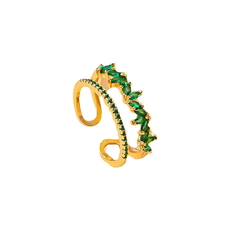 Ins Trendy Gold Copper Brass Pink Green Stones Irregular Finger Rings Korean Fashion Women Party Jewelry
Ins Trendy Gold Copper Brass Pink Green Stones Irregular Finger Rings Korean Fashion Women Party Jewelry