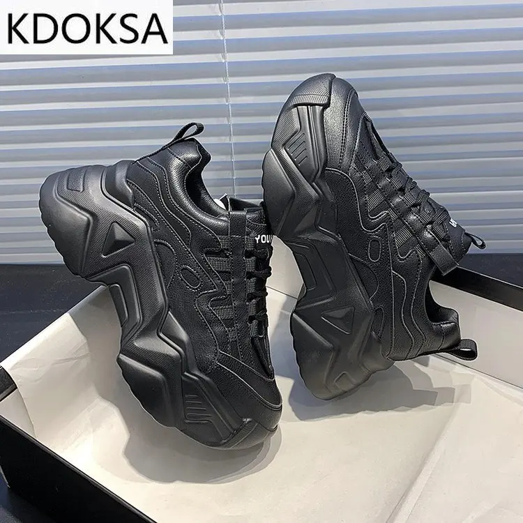New Black Dad Chunky Sneakers Casual Vulcanized Shoes Woman High Platform Sneakers Lace Up White Sneakers Women 2021
New Black Dad Chunky Sneakers Casual Vulcanized Shoes Woman High Platform Sneakers Lace Up White Sneakers Women 2021
