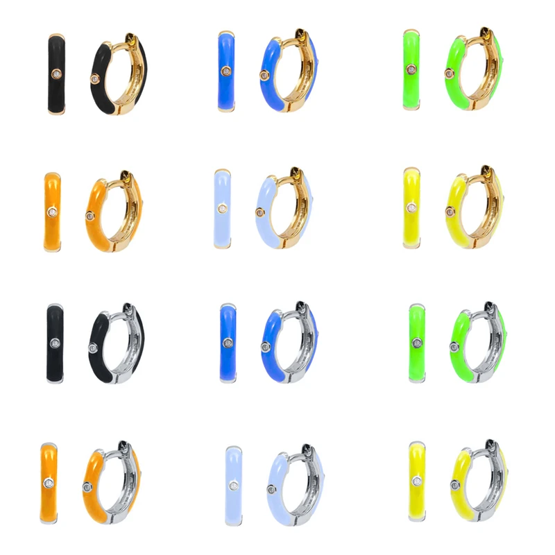 Fashion Jewerly Women Earring Colorful Dripping Oil Hoop Earring For Anniversary Party Gift Piercing Pendientes orecchini donna
Fashion Jewerly Women Earring Colorful Dripping Oil Hoop Earring For Anniversary Party Gift Piercing Pendientes orecchini donna
