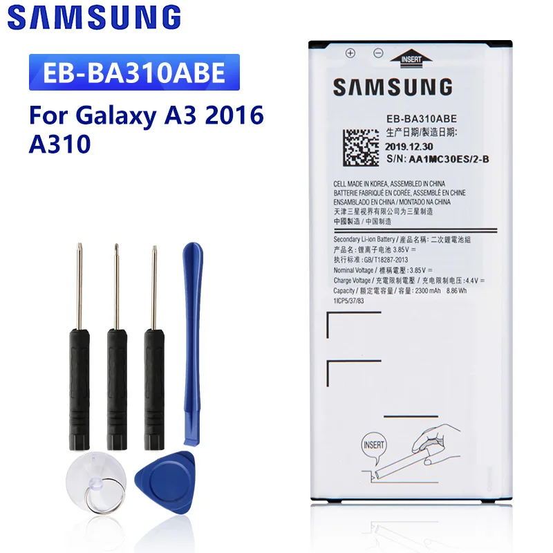 Аккумулятор Samsung для Samsung GALAXY A3 EB-BA310ABE Edition A5310A A310 2016, EB-BA310ABA, NFC, 2300 мА · ч
Аккумулятор Samsung для Samsung GALAXY A3 EB-BA310ABE Edition A5310A A310 2016, EB-BA310ABA, NFC, 2300 мА · ч