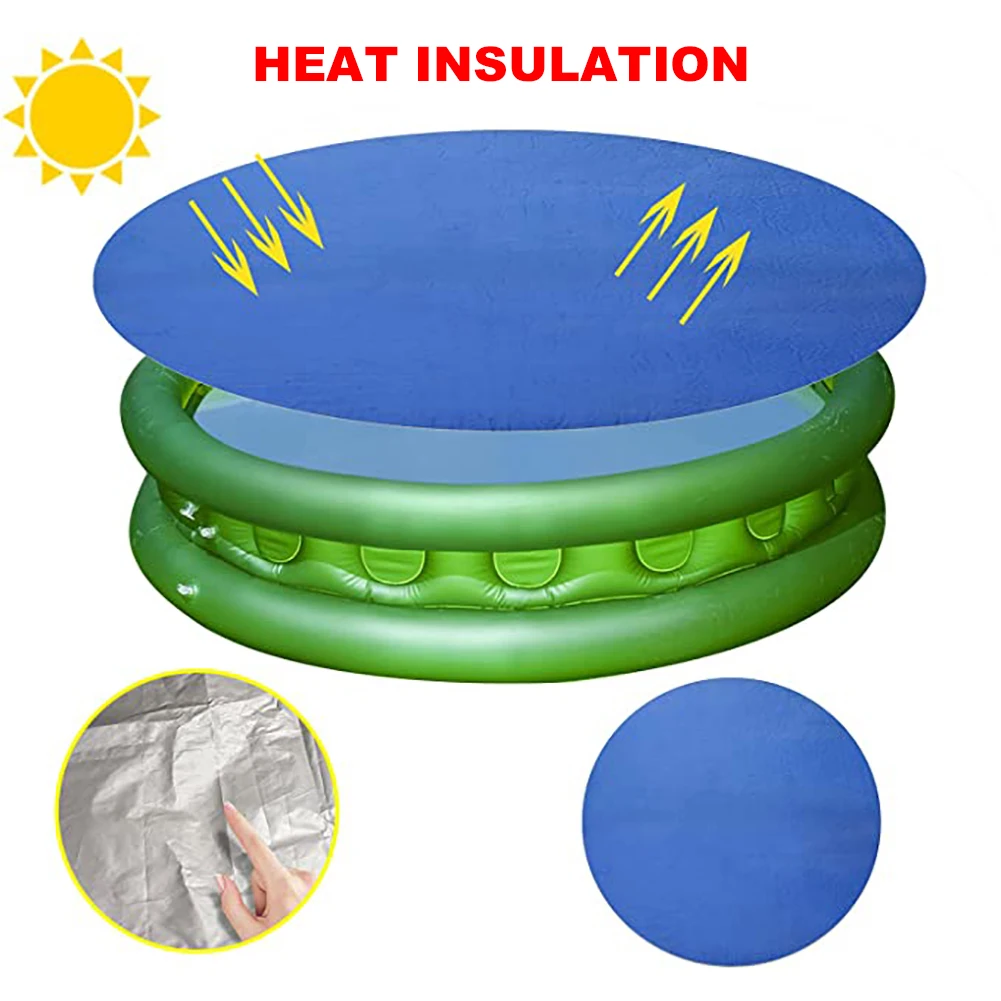 Pool Cover Swimming Round Pool Solar Cover Protector Waterproof Dust Swimming Pool with Rope Insulation Film Home Pool Accessor
Pool Cover Swimming Round Pool Solar Cover Protector Waterproof Dust Swimming Pool with Rope Insulation Film Home Pool Accessor