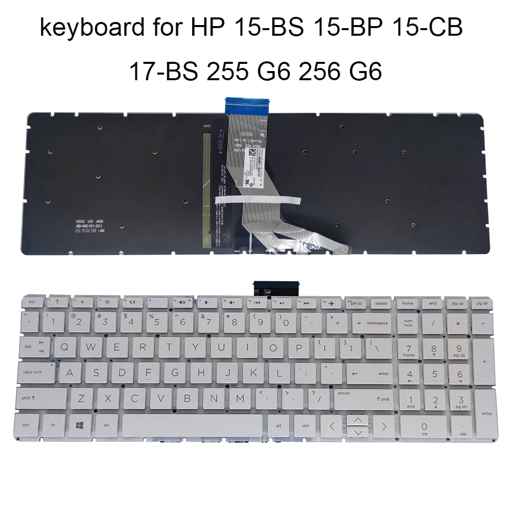 

New US backlit Keyboard for HP ENVY X360 15 BS 15-BP 17 AK 17-AR 17-BS 250 256 G6 English qwerty notebook pc keyboard NSK-XDVSQ