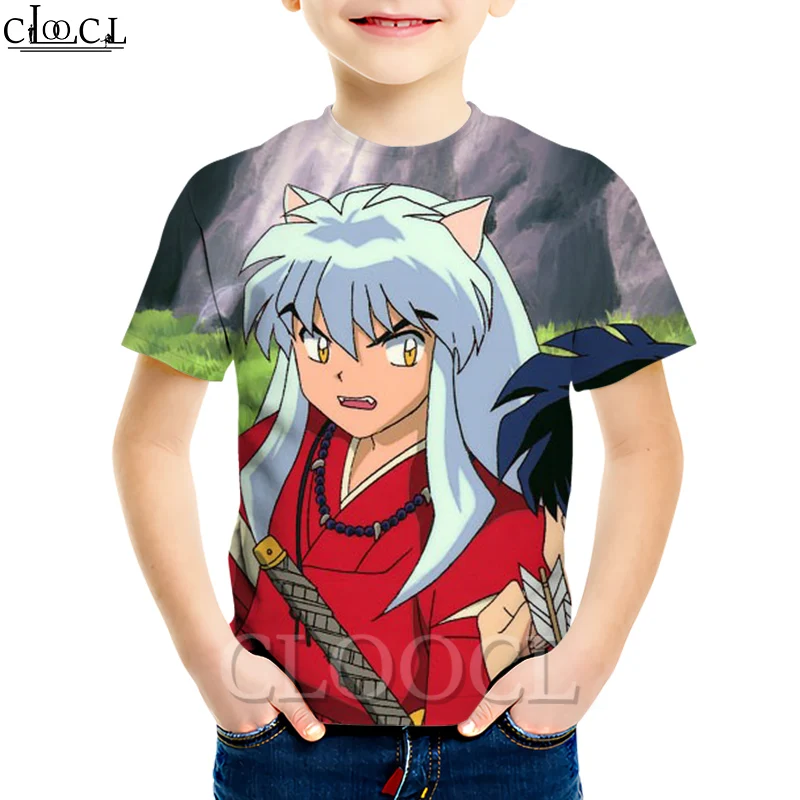 CLOOCL Japanese Anime Inuyasha Cute Boy T-shirt 3D Print Small Size Round Neck Summer Children's Leisure Harajuku Tops
CLOOCL Japanese Anime Inuyasha Cute Boy T-shirt 3D Print Small Size Round Neck Summer Children's Leisure Harajuku Tops