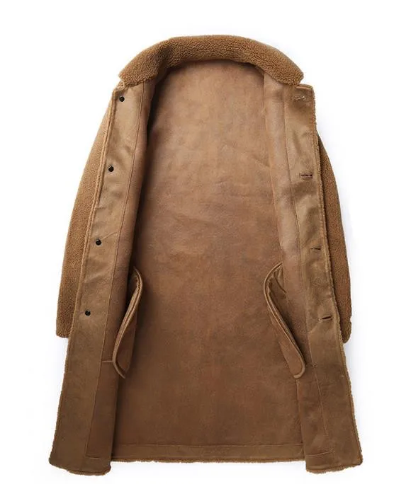 Men Thick Coats Pellet sheep shearling coat men's jackets Suede Fabric leather fur jacket Mens Male Outerwear Greatcoat Overcoat
Men Thick Coats Pellet sheep shearling coat men's jackets Suede Fabric leather fur jacket Mens Male Outerwear Greatcoat Overcoat