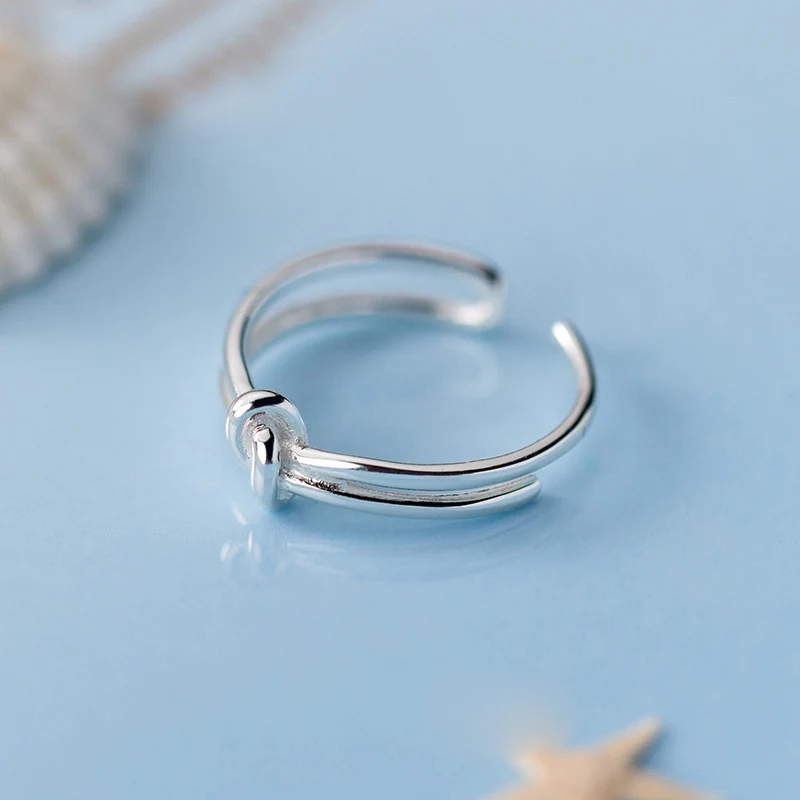 La Monada Knot Double Layer Women Ring 925 Sterling Silver Minimalist Rings For Women 925 Silver Fine Jewerly Rings Woman Open
La Monada Knot Double Layer Women Ring 925 Sterling Silver Minimalist Rings For Women 925 Silver Fine Jewerly Rings Woman Open