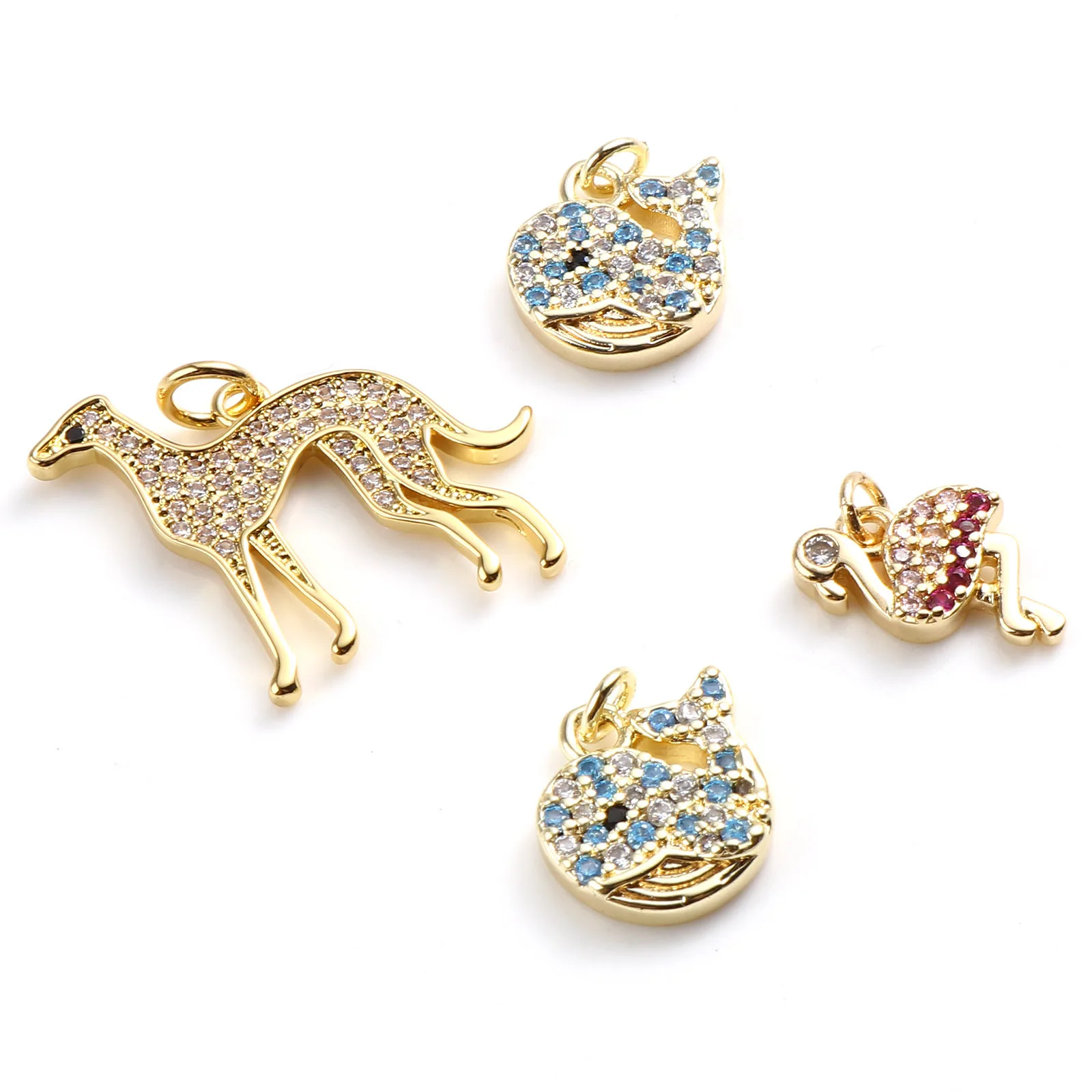 New Fashion Micro Pave Animal Gold Plated Pendant Charm DIY Pendant For Woman Necklace Earrings Jewelry Making 
New Fashion Micro Pave Animal Gold Plated Pendant Charm DIY Pendant For Woman Necklace Earrings Jewelry Making