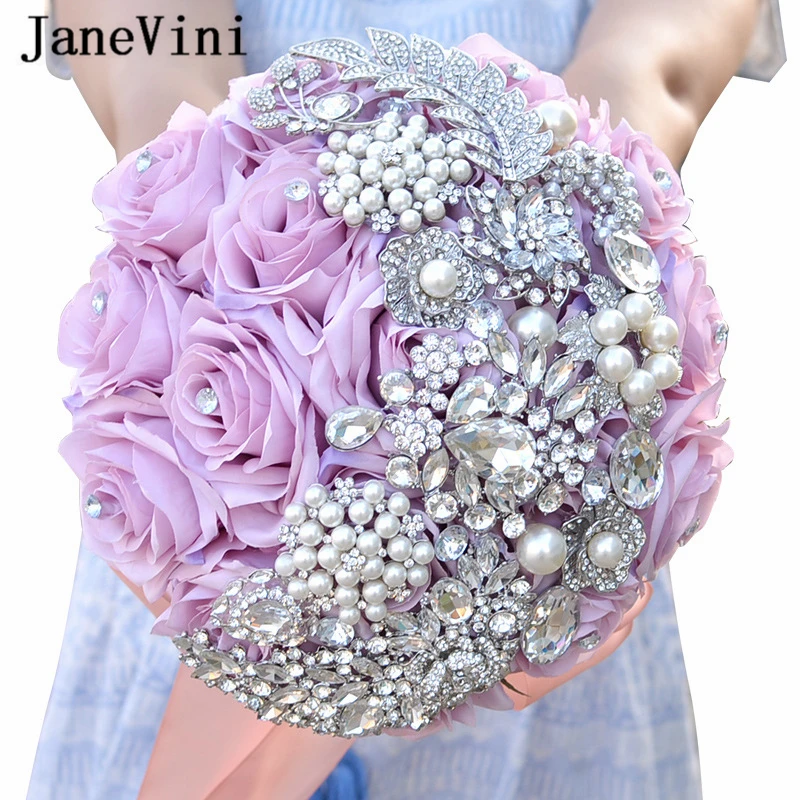 JaneVini 2019 Artificial Purple Silk Bridal Bouquet Luxury Crystal Pearls Handmade Holding Flowers For Bride Wedding Accessories
JaneVini 2019 Artificial Purple Silk Bridal Bouquet Luxury Crystal Pearls Handmade Holding Flowers For Bride Wedding Accessories