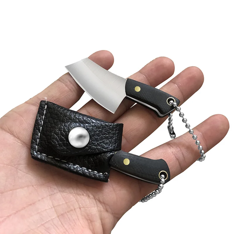 Stainless Steel Mini Kitchen Knife Portable Pocket EDC Knife Keychain Cute Gift Key Ring Camping Pendant Accessories
Stainless Steel Mini Kitchen Knife Portable Pocket EDC Knife Keychain Cute Gift Key Ring Camping Pendant Accessories