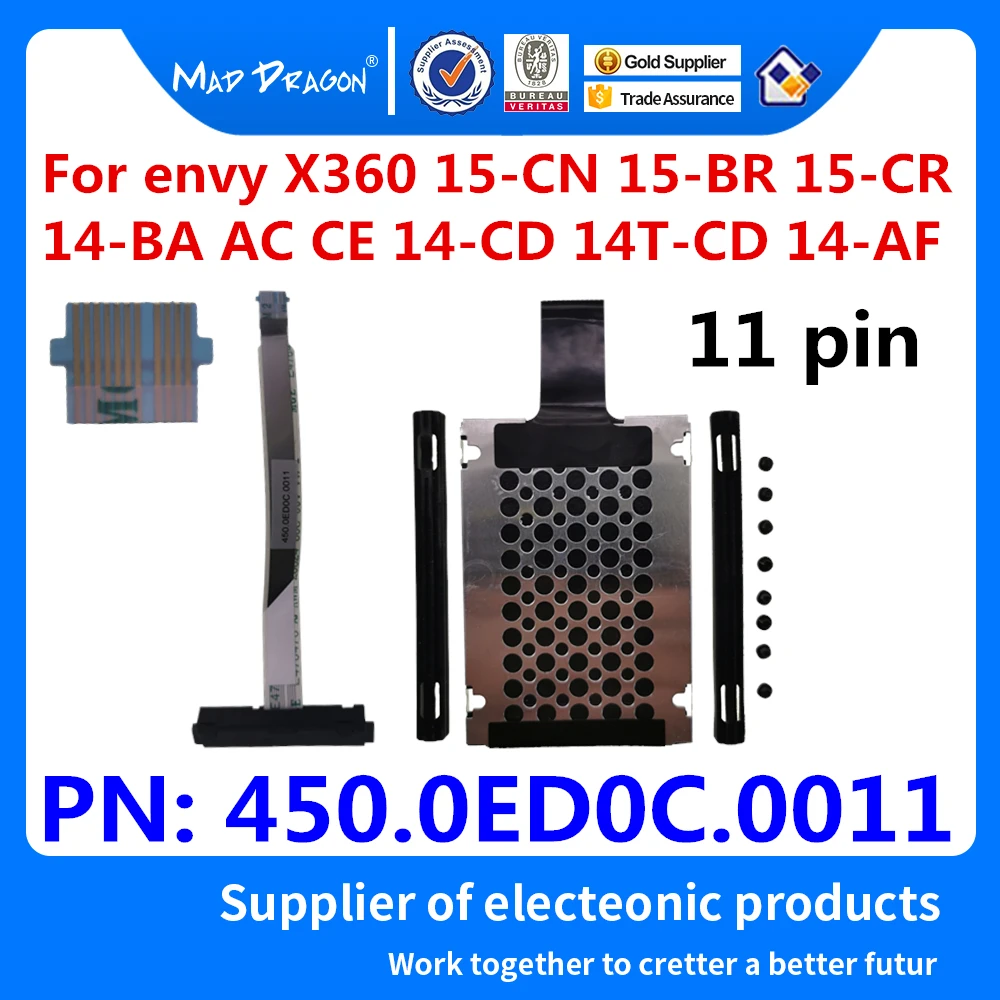 Новый разъем для кабеля жёсткого диска SSD HDD для HP envy X360 15-CN 15-BR 15-CR 14-BA 14-AC 14-CE 14-CD 14T-CD 14-AF 450.0ED0C.0011
Новый разъем для кабеля жёсткого диска SSD HDD для HP envy X360 15-CN 15-BR 15-CR 14-BA 14-AC 14-CE 14-CD 14T-CD 14-AF 450.0ED0C.0011