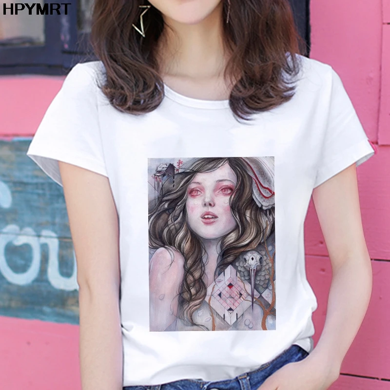 Женская футболка с принтом эскиза для девочек модная Hipster женщин подходит всех