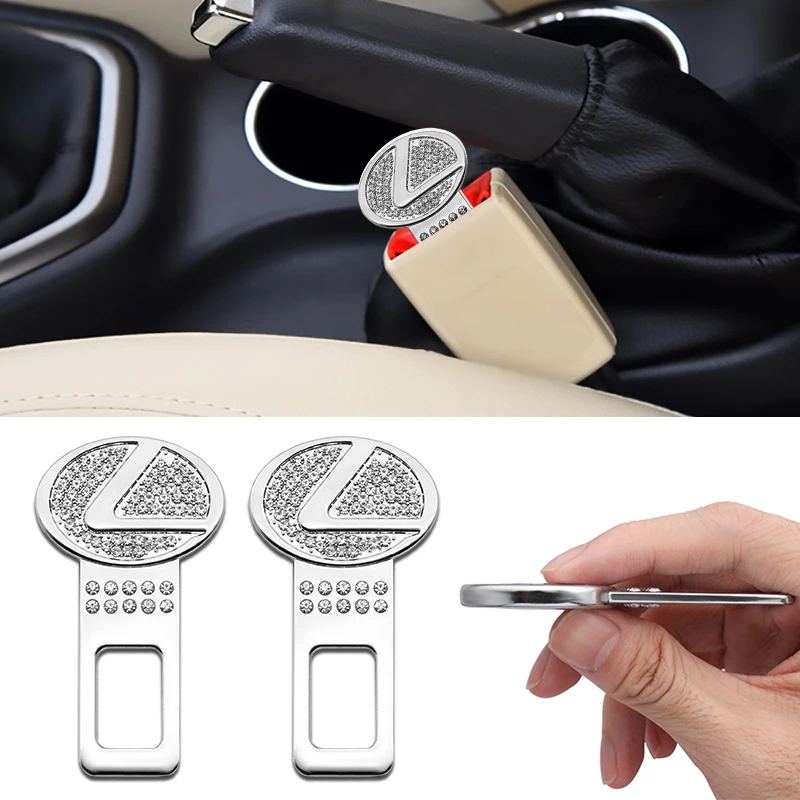 

Auto Styling Seat Belt Buckle Extender Plug Metal Lock For Lexus RX300 IS250 300 GX 400 460 UX 200 NX LX GS LS LC RC GC RX NXES