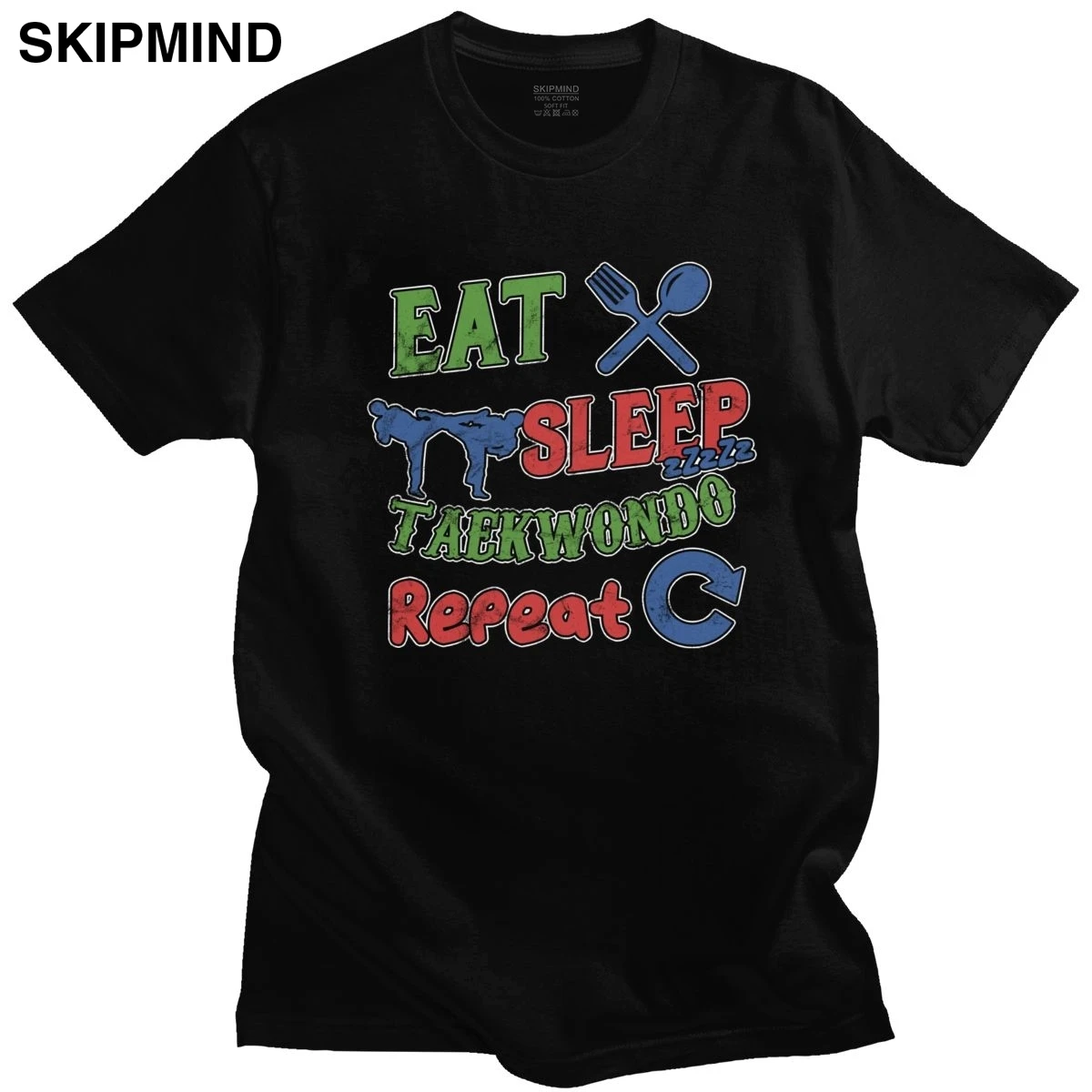 Смешные Eat Sleep тхэквондо повторная футболка для мужчин хлопок боевые искусства жизни боец подарок тройники o-образным вырезом короткий рука...
Смешные Eat Sleep тхэквондо повторная футболка для мужчин хлопок боевые искусства жизни боец подарок тройники o-образным вырезом короткий рука...