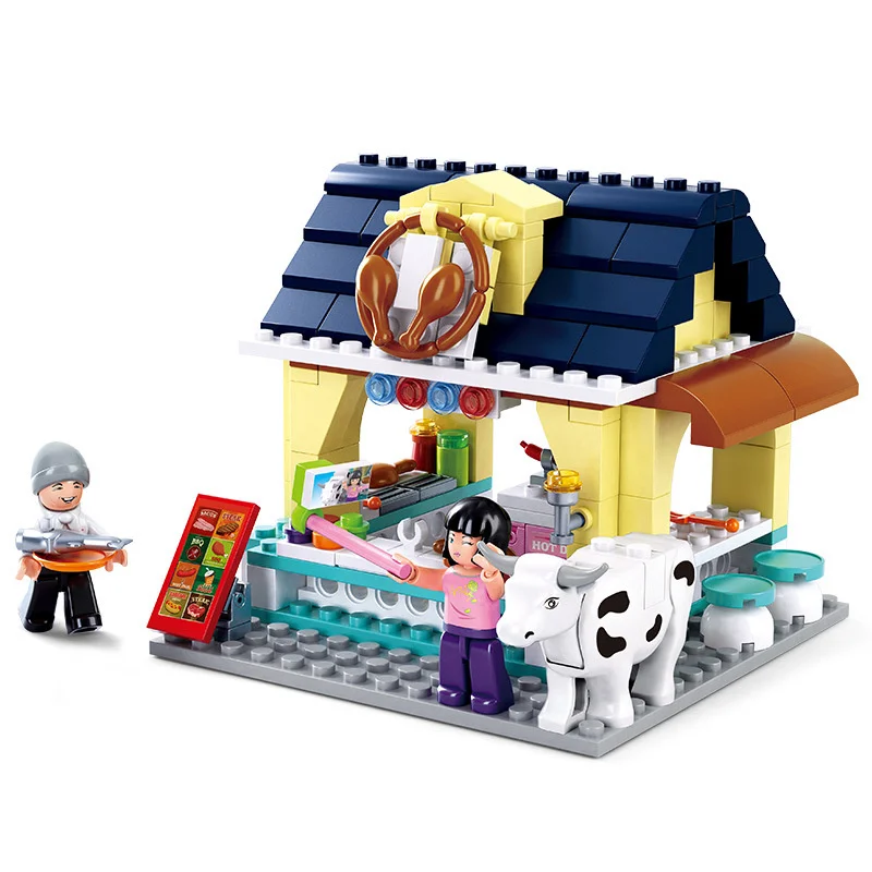 225pcs SLuban 0605 City Street View Dolphin Bay Dining Bar Children Assembled Building Block Toy Gifts
225pcs SLuban 0605 City Street View Dolphin Bay Dining Bar Children Assembled Building Block Toy Gifts
