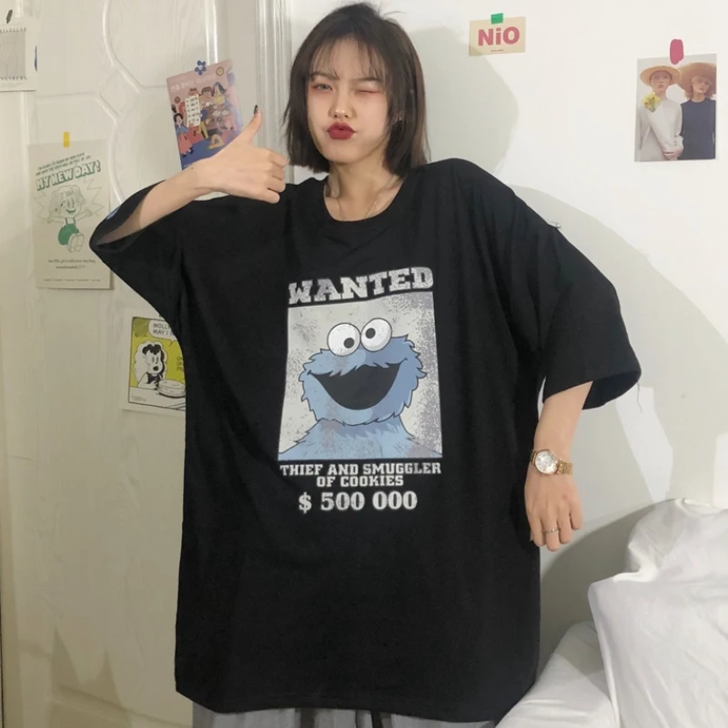 Summer Sale Harajuku Shirt Korean Kawaii Manga Print Casual Ulzzang Tee Top Clothes 2021 Summer Vintage Black Tshirt y2k Top
Summer Sale Harajuku Shirt Korean Kawaii Manga Print Casual Ulzzang Tee Top Clothes 2021 Summer Vintage Black Tshirt y2k Top