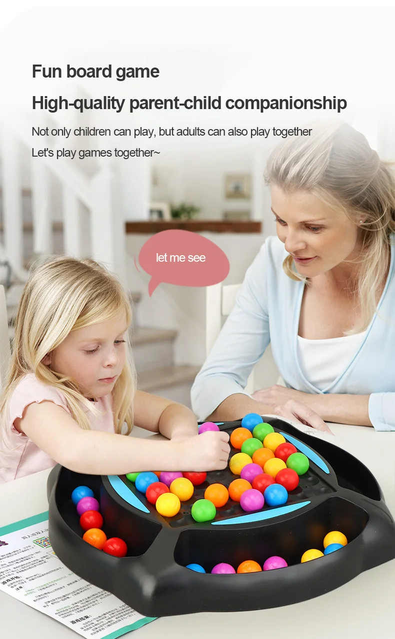 Rainbow Ball Elimination Game Rainbow Puzzle Magic Chess Toy Set for Kids Adult
Rainbow Ball Elimination Game Rainbow Puzzle Magic Chess Toy Set for Kids Adult