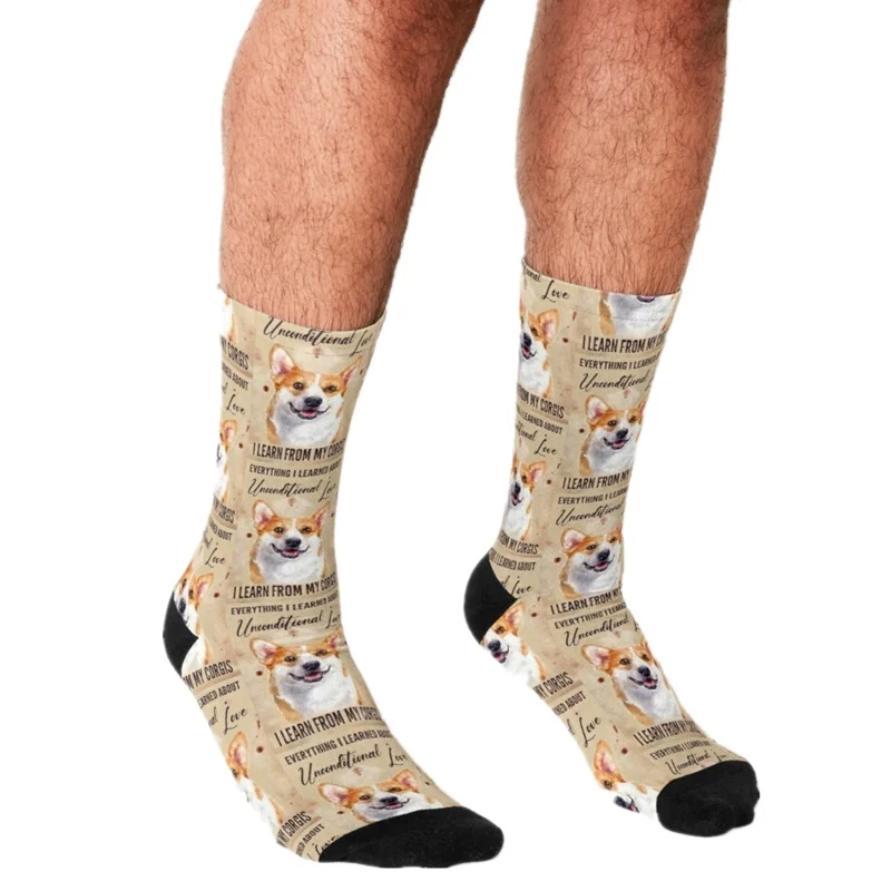Men's socks Funny Everything I Learned About Unconditional Corgis Socks Men harajuku Novelty cute boys Crew Crazy Socks for men
Men's socks Funny Everything I Learned About Unconditional Corgis Socks Men harajuku Novelty cute boys Crew Crazy Socks for men