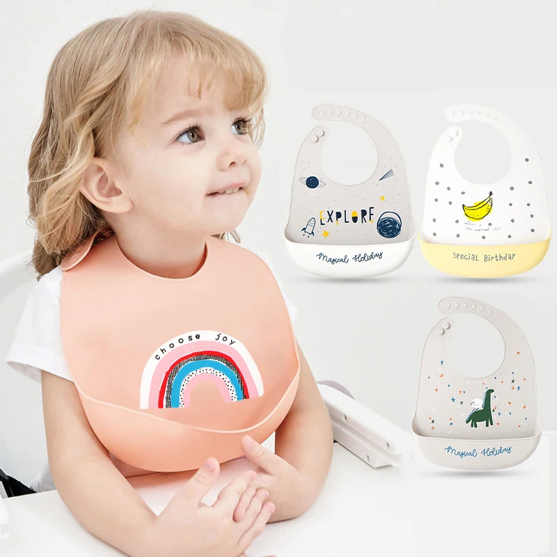 Soft Silicone Baby Bibs Boys Girls Stuff Waterproof Bib Feeding Infant Newborn Cartoon Aprons Toddlers Bibs Burp Cloths Bandana
Soft Silicone Baby Bibs Boys Girls Stuff Waterproof Bib Feeding Infant Newborn Cartoon Aprons Toddlers Bibs Burp Cloths Bandana