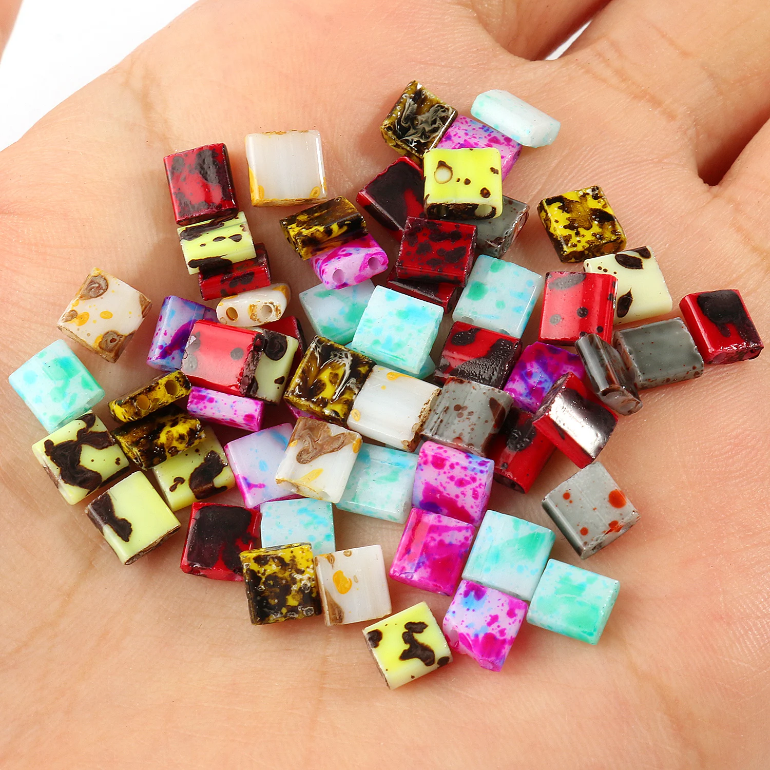 50/100pcs Multicolor 2 Holes Miyuki Tila Seed Beads Loose Spacer Beads for DIY Jewelry Bracelets Making Accessories
50/100pcs Multicolor 2 Holes Miyuki Tila Seed Beads Loose Spacer Beads for DIY Jewelry Bracelets Making Accessories