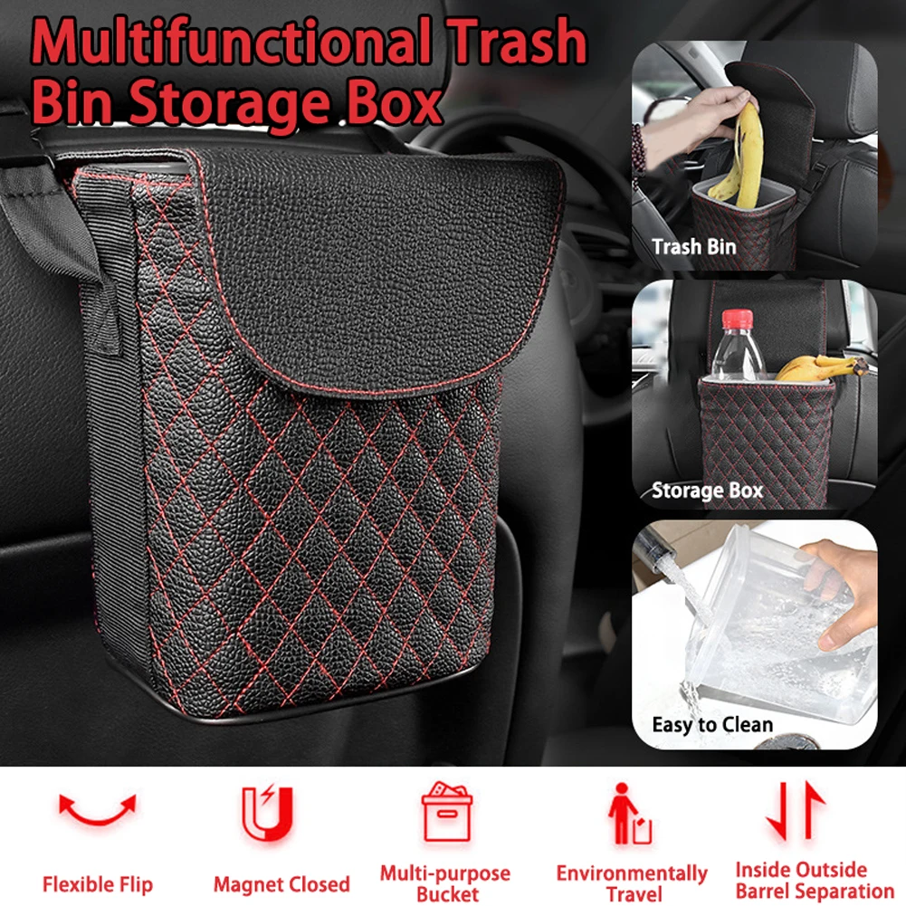 Car Trash Bin Multifunctional Car Storage Box Double-layer design Mini Hanging Trash Case Car Accessories New High Quality
Car Trash Bin Multifunctional Car Storage Box Double-layer design Mini Hanging Trash Case Car Accessories New High Quality