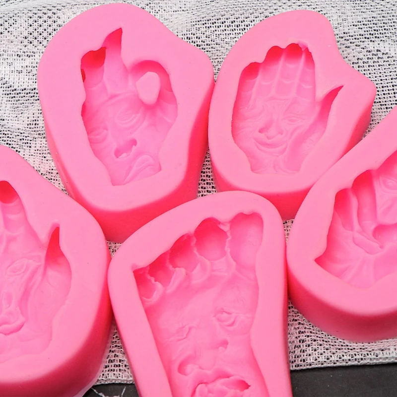 Palm and Soles Scissors Hand Silicone Mold Halloween Cake Decoration Fondant Baking Mold for Microwave Oven Refrigerato
Palm and Soles Scissors Hand Silicone Mold Halloween Cake Decoration Fondant Baking Mold for Microwave Oven Refrigerato