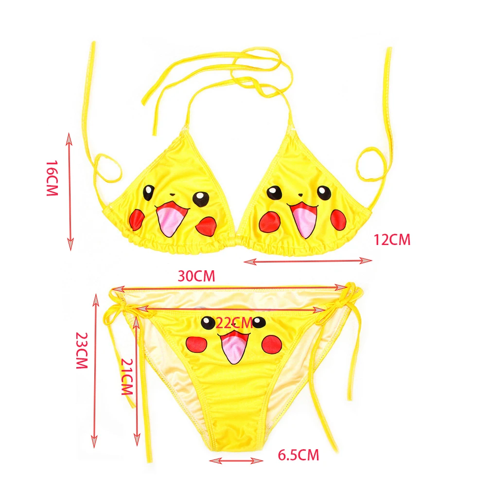 2021 Pikacing Sexy Cute Printed Bikini Set 3D Animal Cosplay Bra Low Waist Swimwear Women's Swimwear Women's Bikini
2021 Pikacing Sexy Cute Printed Bikini Set 3D Animal Cosplay Bra Low Waist Swimwear Women's Swimwear Women's Bikini